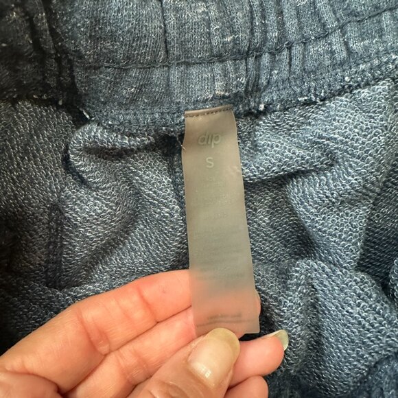 Dip Mens Sweatpants Small Navy Heathered Drawstring Lightweight Casual Travel - Picture 3 of 5